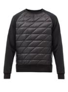 Holden - Hybrid Quilted-shell Sweatshirt - Mens - Black