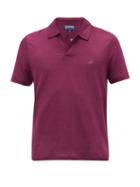 Matchesfashion.com Vilebrequin - Logo-embroidered Cotton-piqu Polo Shirt - Mens - Purple