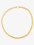 All Blues - Standard Cable-link 24kt Gold-vermeil Necklace - Womens - Yellow Gold