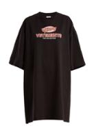 Matchesfashion.com Vetements - Open Side Oversized T Shirt - Womens - Black