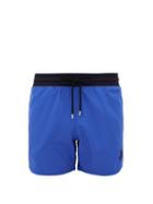 Matchesfashion.com Vilebrequin - Logo Embroidered Packable Swim Shorts - Mens - Blue Multi