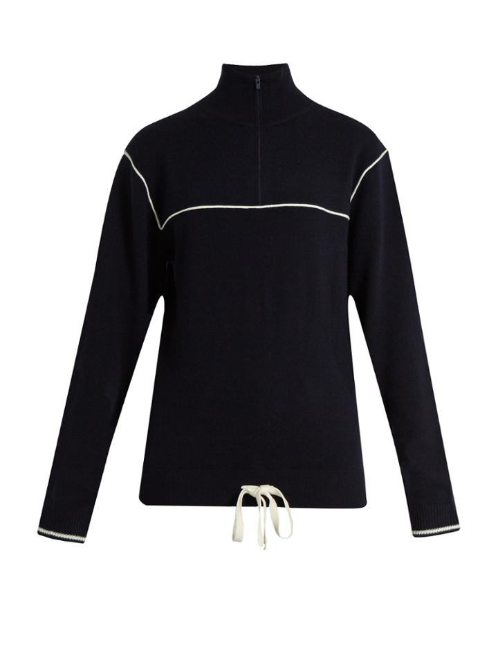 Chloé Half-zip Cashmere Sweater