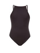 Matchesfashion.com Jade Swim - Nova High-neck Swimsuit - Womens - Black