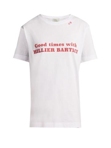 Matchesfashion.com Hillier Bartley - Good Times Print Cotton T Shirt - Womens - White Multi