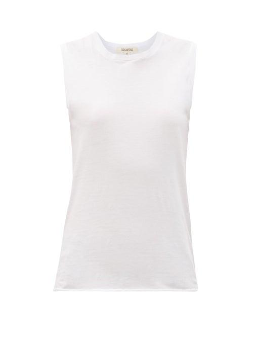 Matchesfashion.com Nili Lotan - Muscle Supima-cotton Tank Top - Womens - White