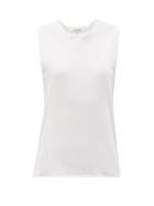 Matchesfashion.com Nili Lotan - Muscle Supima-cotton Tank Top - Womens - White