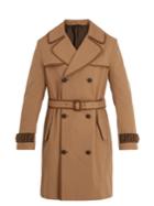 Fendi Double-breasted Notch-lapel Twill Trench Coat