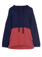 Ladies Rtw Marni - Logo-embroidered Organic-cotton Hooded Sweatshirt - Womens - Blue Multi