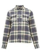 Matchesfashion.com A.p.c. - Checked Cotton-blend Flannel Shirt - Womens - Black Multi