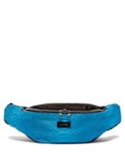 Matchesfashion.com Amiri - Flannel Snake Effect Leather Belt Bag - Mens - Blue