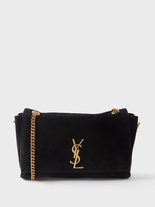 Saint Laurent - Kate Suede Shoulder Bag - Womens - Black