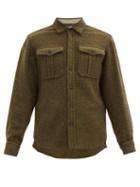Matchesfashion.com Isabel Marant - Pesley Patch-pocket Wool-blend Felt Overshirt - Mens - Khaki