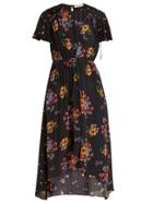 Preen Line Feben Gathered-detail Floral-print Midi Dress