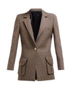 Matchesfashion.com Blaz Milano - Timeless Single Breasted Check Wool Blazer - Womens - Cream Multi