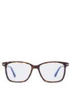 Matchesfashion.com Tom Ford Eyewear - Rectangular Frame Acetate Glasses - Mens - Tortoiseshell