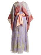 Matchesfashion.com Zandra Rhodes - Summer Collection The 1973 Field Of Lilies Gown - Womens - Purple Multi