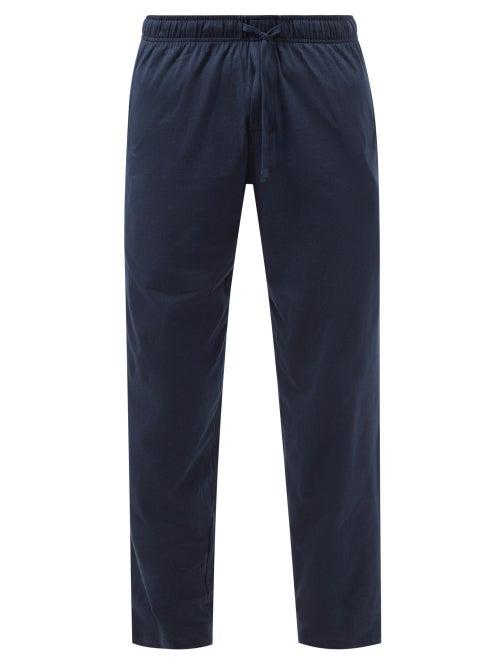 Schiesser - Cotton Pyjama Trousers - Mens - Navy