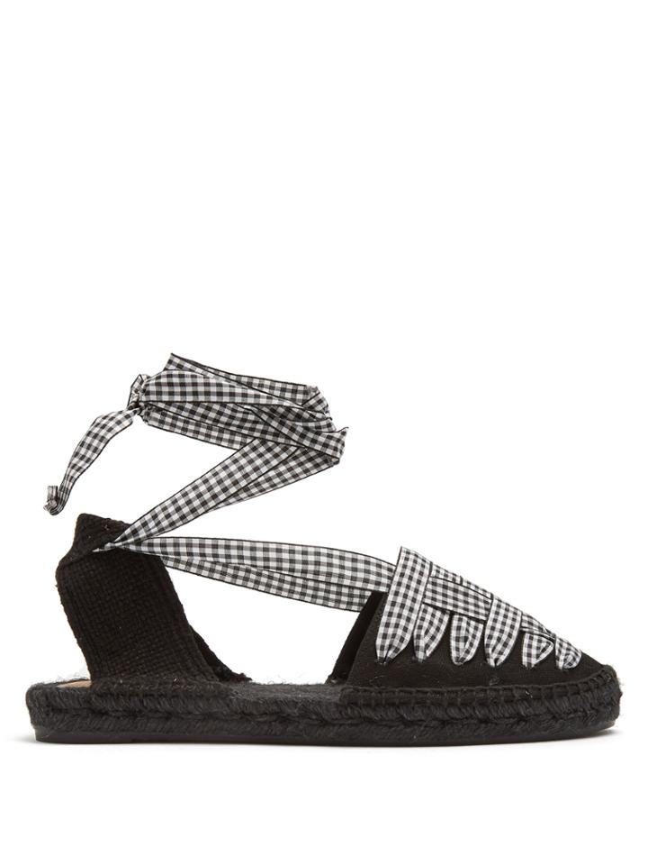 Castañer Jean C Gingham-ribbon Embellished Espadrilles