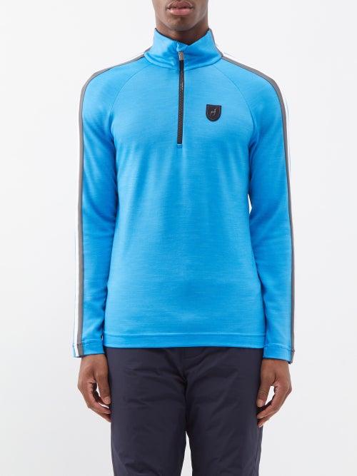 Toni Sailer - Matty Quarter-zip Thermal Base-layer Top - Mens - Blue
