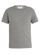 Officine Générale Asymmetric Chest-pocket Cotton-jersey T-shirt