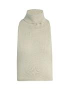 Palmer/harding Roll-neck Backless Cotton And Cashmere-blend Top