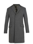 Prada Contrast-collar Single-breasted Wool Coat