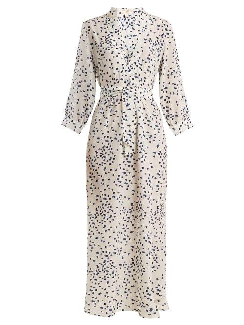 Matchesfashion.com Wiggy Kit - St Germain Silk Dress - Womens - White Multi