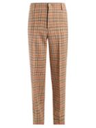 Matchesfashion.com Golden Goose Deluxe Brand - Checked Wool Trousers - Womens - Orange Multi