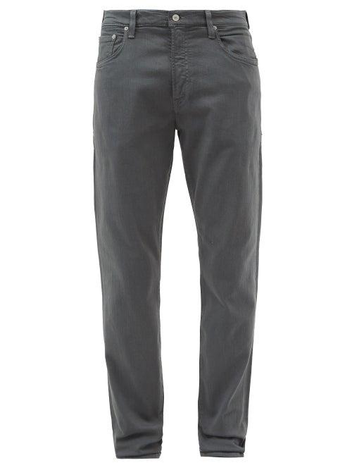 Citizens Of Humanity - Adler Garment-dyed Relaxed-leg Trousers - Mens - Khaki