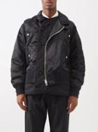Sacai - Layered-effect Shell Jacket - Mens - Black