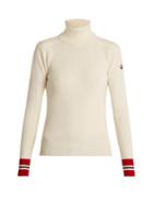 Moncler Contrast-cuff Roll-neck Wool Sweater