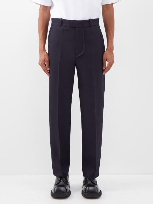 Jacquemus - Bacio Virgin-wool Twill Tailored Trousers - Mens - Navy