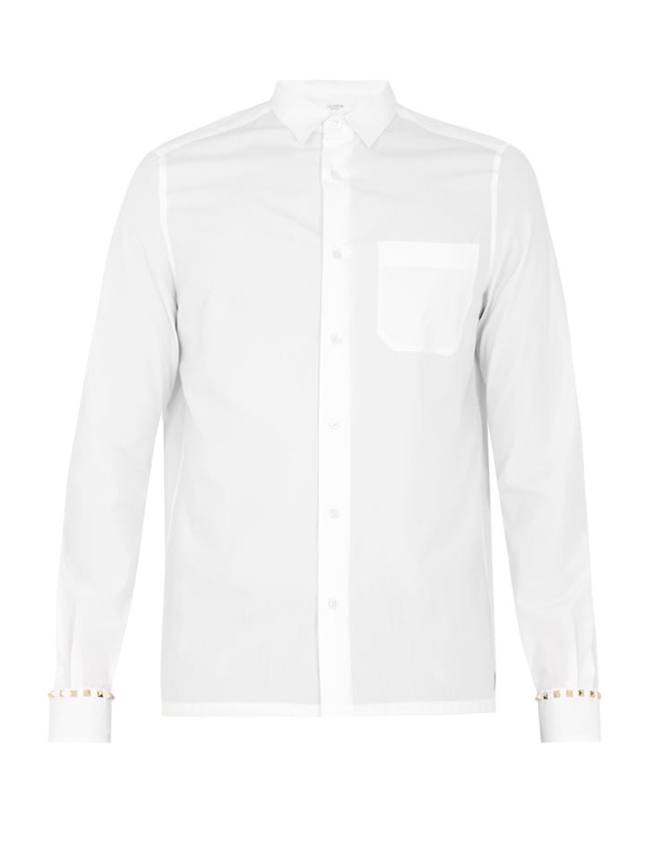 Valentino Rockstud Untiled #5 Single-cuff Cotton Shirt