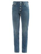 Matchesfashion.com Balenciaga - Tube High Rise Denim Jeans - Womens - Light Blue