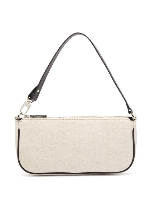 Matchesfashion.com By Far - Rachel Linen Shoulder Bag - Womens - Beige