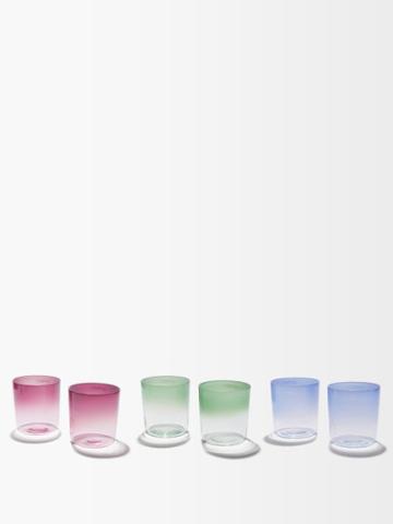 Emporio Sirenuse - Set Of Six Aria Wine Glass Tumblers - Multi