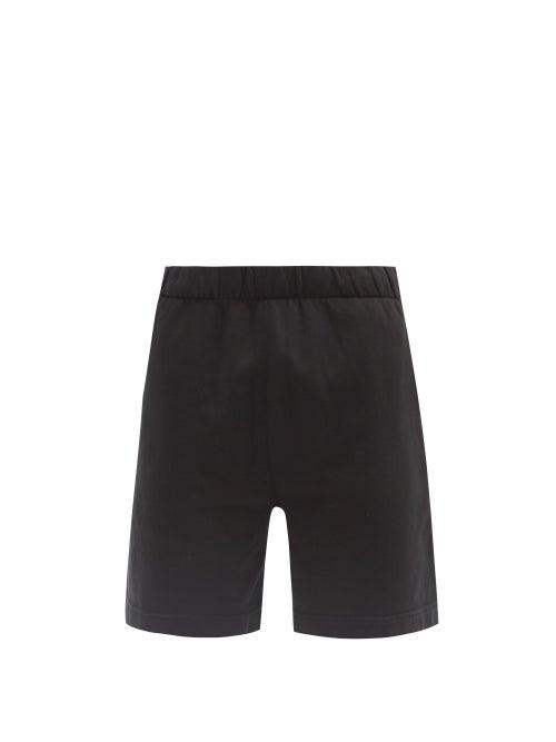 Matchesfashion.com Lady White Co. - Elasticated Cotton-jersey Wide-leg Shorts - Mens - Black