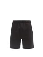 Matchesfashion.com Lady White Co. - Elasticated Cotton-jersey Wide-leg Shorts - Mens - Black