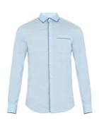Valentino Spread-collar Single-cuff Cotton Shirt