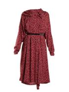 Matchesfashion.com Balenciaga - Paisley Print Midi Dress - Womens - Burgundy Print