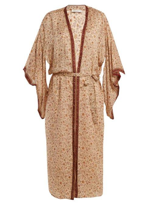 Matchesfashion.com Mes Demoiselles - Candance Floral Print Kimono - Womens - Beige Multi