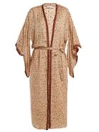 Matchesfashion.com Mes Demoiselles - Candance Floral Print Kimono - Womens - Beige Multi