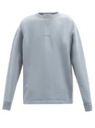 Acne Studios - Fin Logo-print Cotton-jersey Sweatshirt - Mens - Grey