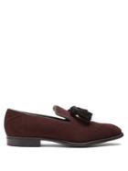 Jimmy Choo Foxley Tassel-embellished Suede Loafers