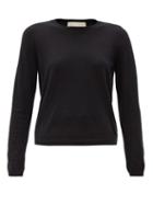 Matchesfashion.com Gucci - Logo-embroidered Cashmere Sweater - Womens - Black