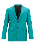 Matchesfashion.com Givenchy - Single-breasted Wool-twill Jacket - Mens - Green
