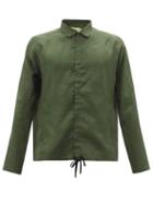 Matchesfashion.com By Walid - Joel Leaf-print Silk Shirt - Mens - Green