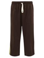 Matchesfashion.com Gucci - Side-stripe Jersey Track Pants - Mens - Brown