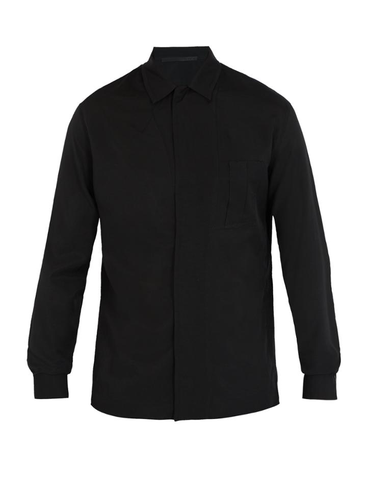 Haider Ackermann Single-cuff Cotton-blend Shirt