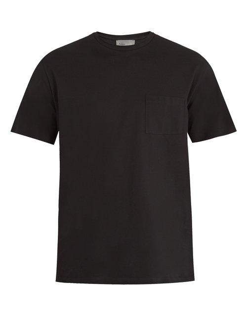Matchesfashion.com Kilgour - Patch Pocket Cotton Piqu T Shirt - Mens - Black